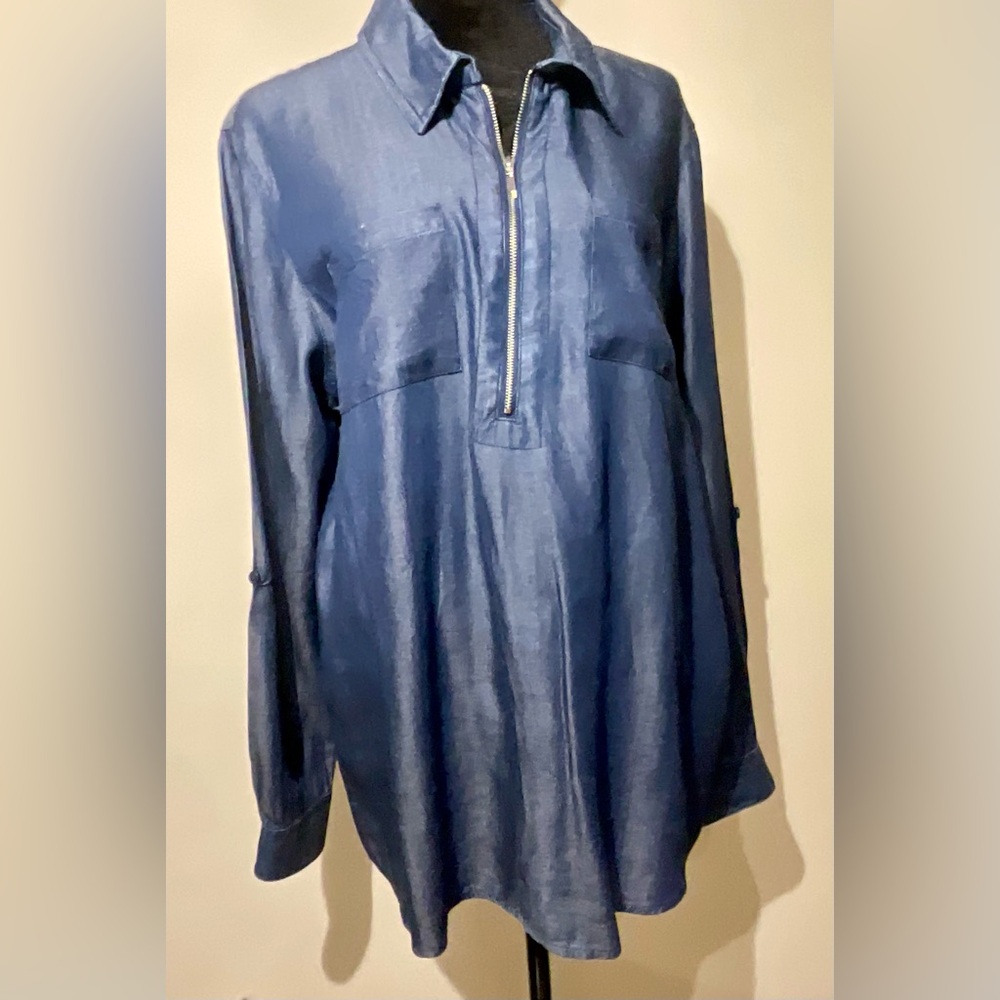 Blue Denim Long Sleeve Shirt